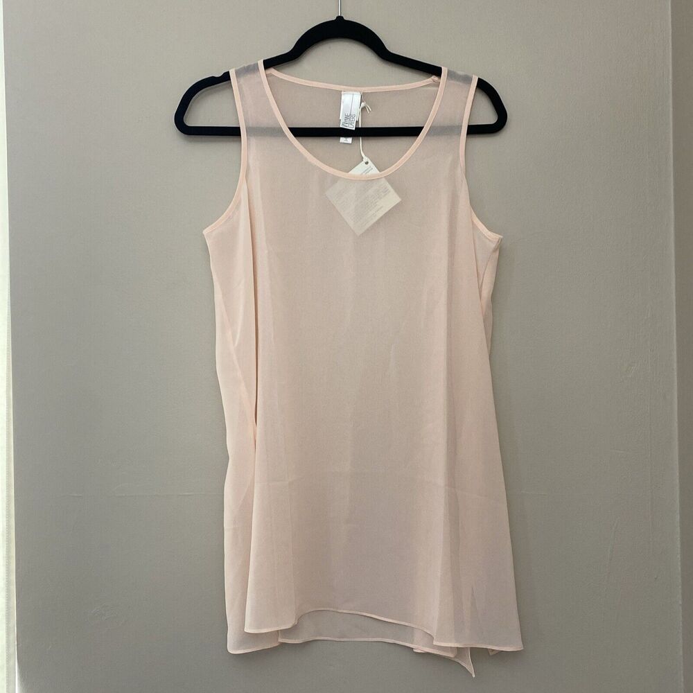 MARLA WynneLayers Chiffon SHEER Tank TOP SHIRT SZ Small - Picture 2 of 5